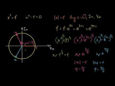 კომპლექსური რიცხვის განტოლებები: x³=1